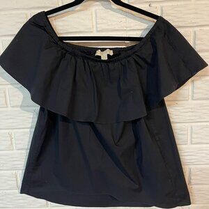 Michael Kors Off Shoulder Black top Size L